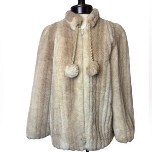 Vintage Sno-Minke by Hillmore faux fur coat